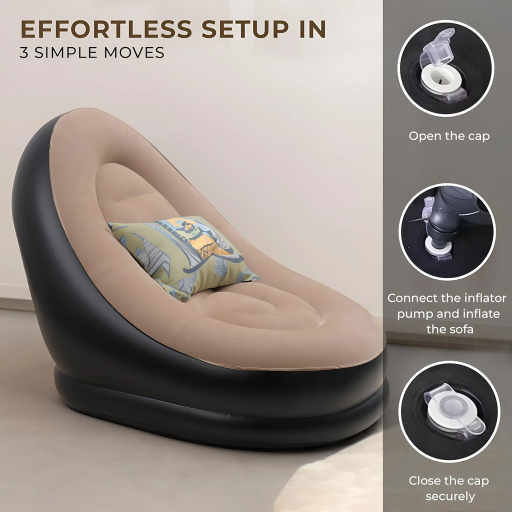 Inflatable Recliner Sofa for Home Decor