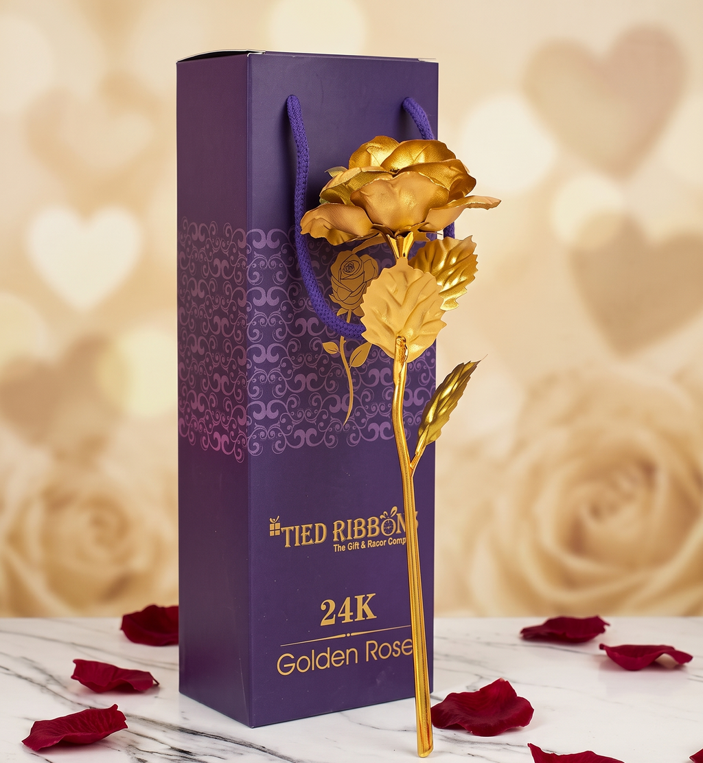 24k Gold Plated Rose of Grace (Showcase/Collection)
