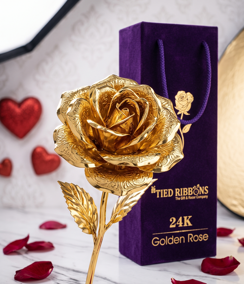 24k Gold Plated Rose of Grace (Showcase/Collection)