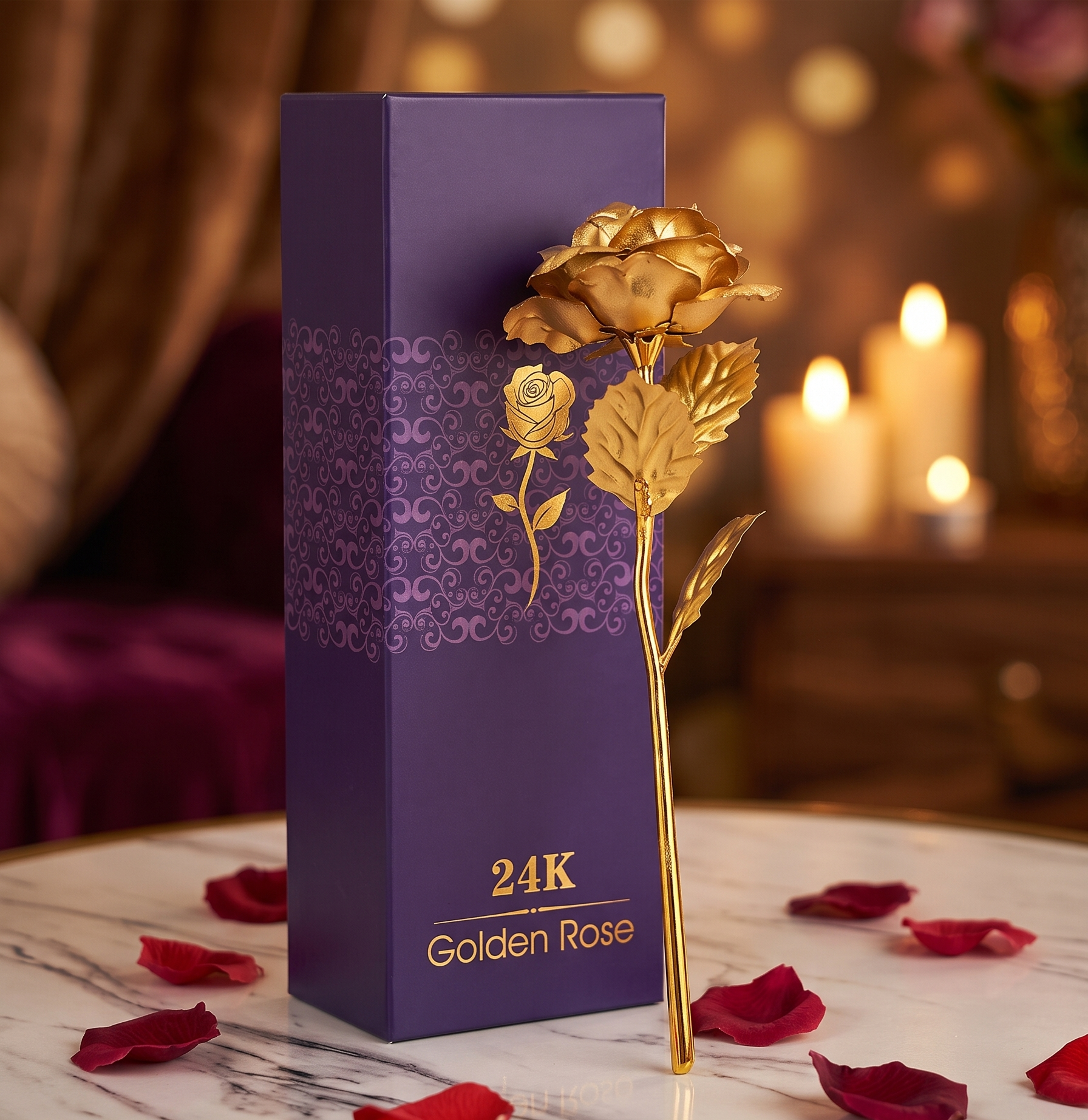 24k Gold Plated Rose of Grace (Showcase/Collection)